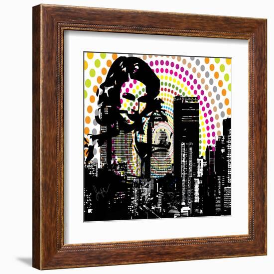 Shopping City-Jean-François Dupuis-Framed Art Print