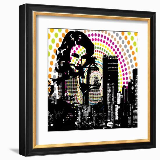 Shopping City-Jean-François Dupuis-Framed Art Print