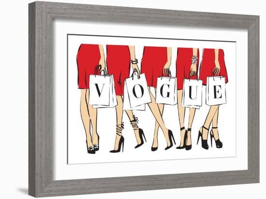 Shopping III-Martina Pavlova-Framed Art Print