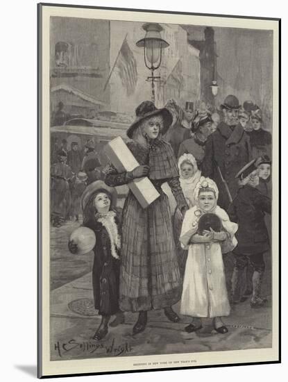 Shopping in New York on New Year's Eve-Henry Charles Seppings Wright-Mounted Giclee Print