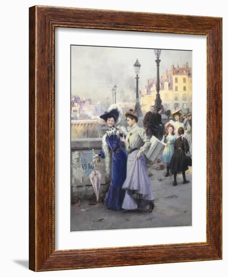 Shopping in Paris-Basile Lemeunier-Framed Giclee Print