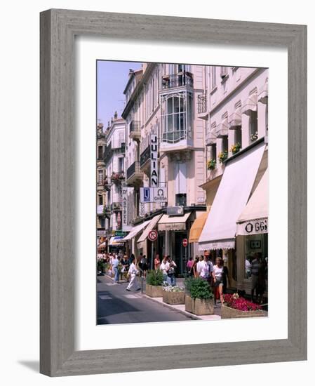 Shopping Scenic, Cannes, France-Bill Bachmann-Framed Photographic Print