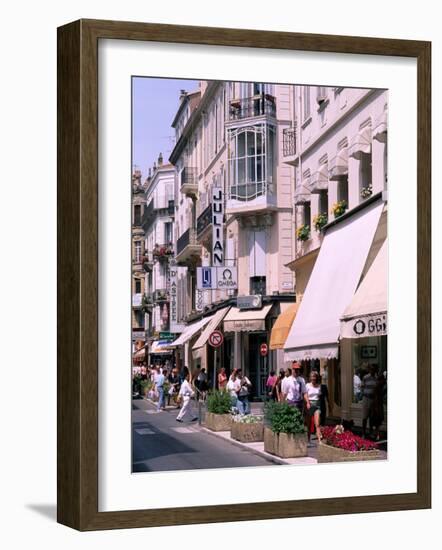 Shopping Scenic, Cannes, France-Bill Bachmann-Framed Photographic Print