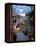 Shopping Street at Dusk, Bellagio, Lake Como, Lombardy, Italy, Europe-Frank Fell-Framed Premier Image Canvas