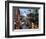 Shopping Street at Dusk, Bellagio, Lake Como, Lombardy, Italy, Europe-Frank Fell-Framed Photographic Print