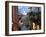 Shopping Street at Dusk, Bellagio, Lake Como, Lombardy, Italy, Europe-Frank Fell-Framed Photographic Print