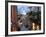 Shopping Street at Dusk, Bellagio, Lake Como, Lombardy, Italy, Europe-Frank Fell-Framed Photographic Print