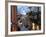 Shopping Street at Dusk, Bellagio, Lake Como, Lombardy, Italy, Europe-Frank Fell-Framed Photographic Print