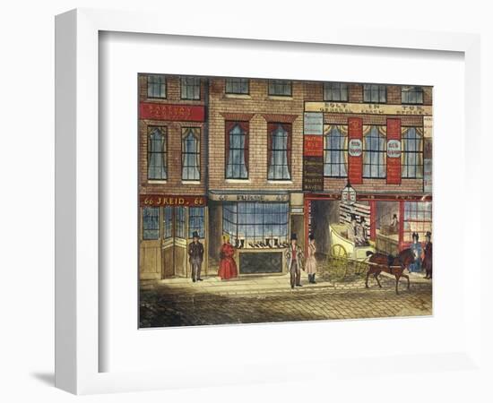 Shops in Fleet Street, London, C1835-null-Framed Giclee Print