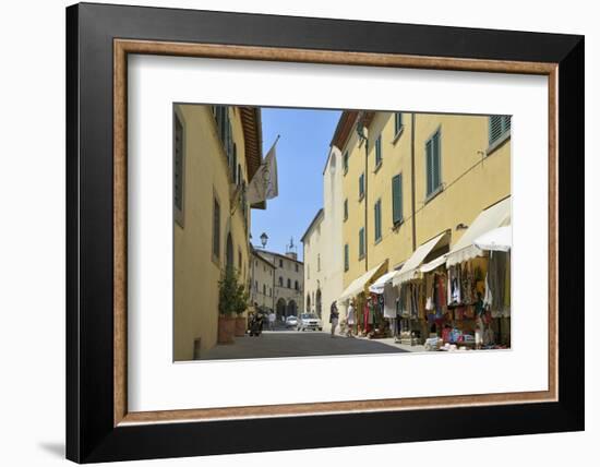Shops in the Centre of the Old Town, Radda in Chianti, Tuscany, Italy, Europe-Peter Richardson-Framed Photographic Print