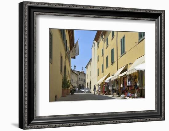 Shops in the Centre of the Old Town, Radda in Chianti, Tuscany, Italy, Europe-Peter Richardson-Framed Photographic Print