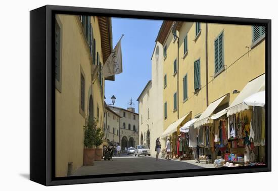 Shops in the Centre of the Old Town, Radda in Chianti, Tuscany, Italy, Europe-Peter Richardson-Framed Premier Image Canvas