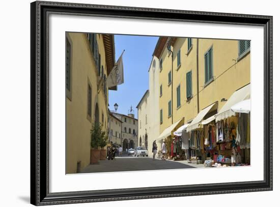 Shops in the Centre of the Old Town, Radda in Chianti, Tuscany, Italy, Europe-Peter Richardson-Framed Photographic Print