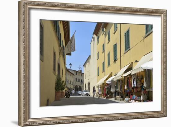 Shops in the Centre of the Old Town, Radda in Chianti, Tuscany, Italy, Europe-Peter Richardson-Framed Photographic Print