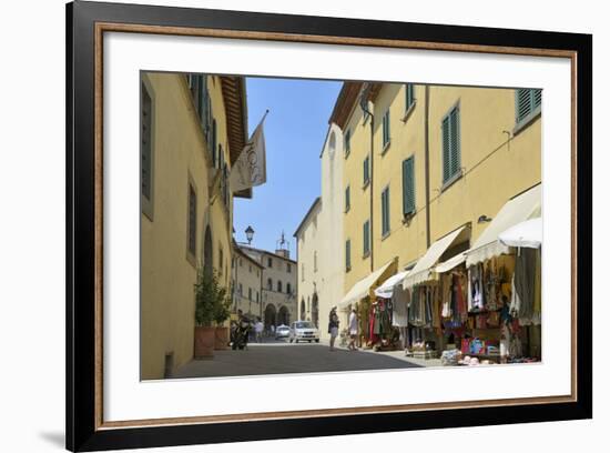 Shops in the Centre of the Old Town, Radda in Chianti, Tuscany, Italy, Europe-Peter Richardson-Framed Photographic Print