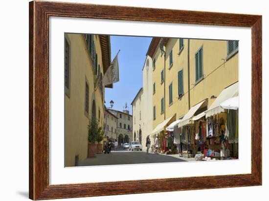 Shops in the Centre of the Old Town, Radda in Chianti, Tuscany, Italy, Europe-Peter Richardson-Framed Photographic Print