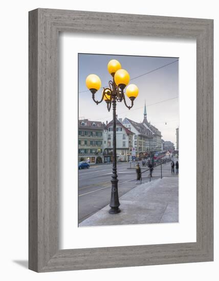 Shops on Kornhausplatz, Bern, Jungfrau region, Bernese Oberland, Swiss Alps, Switzerland, Europe-Frank Fell-Framed Photographic Print