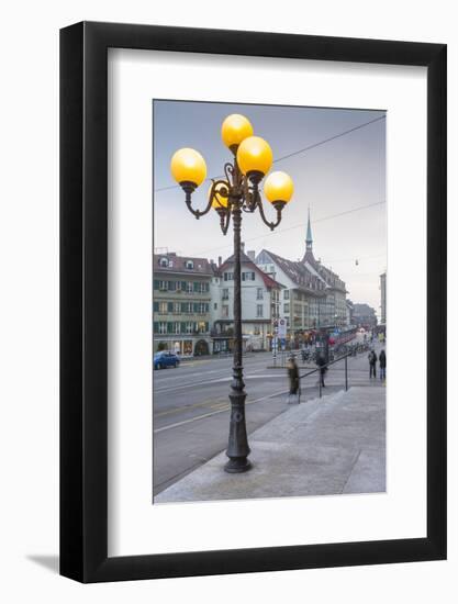 Shops on Kornhausplatz, Bern, Jungfrau region, Bernese Oberland, Swiss Alps, Switzerland, Europe-Frank Fell-Framed Photographic Print