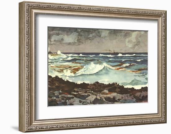 Shore and Surf, Nassau-Winslow Homer-Framed Collectable Print