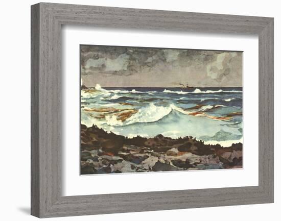 Shore and Surf, Nassau-Winslow Homer-Framed Collectable Print