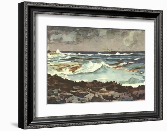 Shore and Surf, Nassau-Winslow Homer-Framed Collectable Print