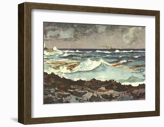 Shore and Surf, Nassau-Winslow Homer-Framed Collectable Print