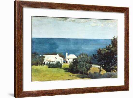 Shore at Bermuda-Winslow Homer-Framed Art Print