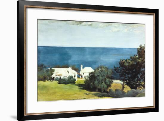 Shore at Bermuda-Winslow Homer-Framed Art Print