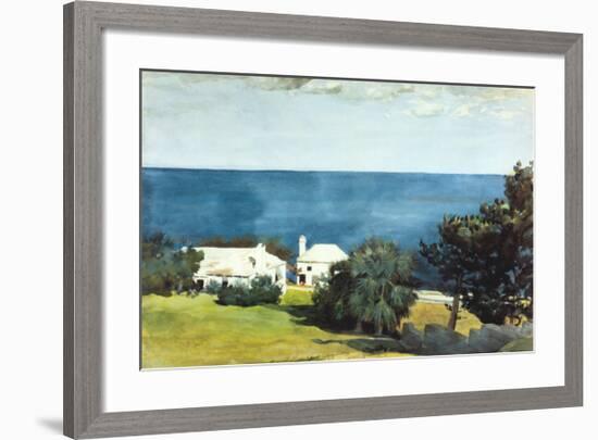 Shore at Bermuda-Winslow Homer-Framed Art Print