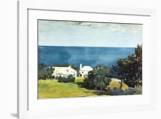 Shore at Bermuda-Winslow Homer-Framed Art Print