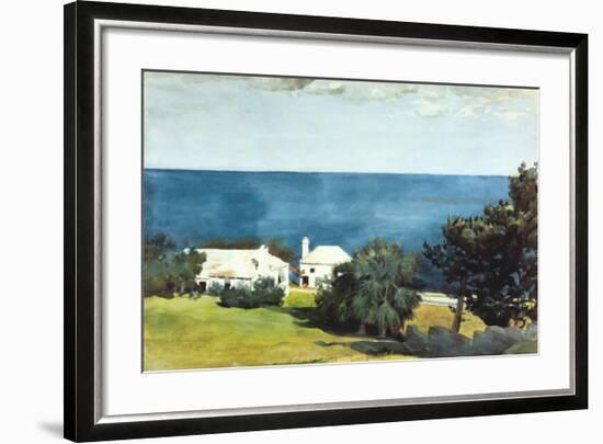 Shore at Bermuda-Winslow Homer-Framed Art Print
