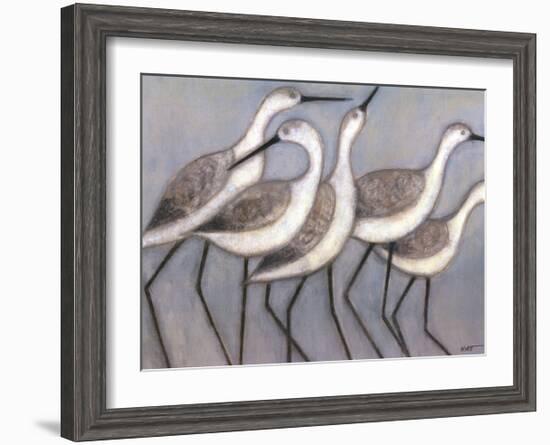 Shore Birds II-Norman Wyatt Jr^-Framed Art Print