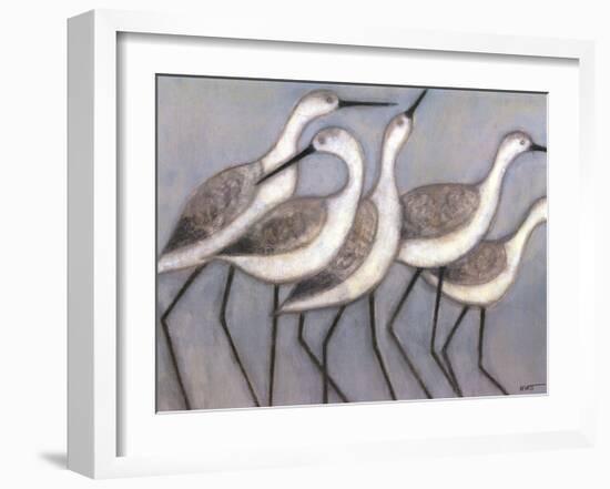 Shore Birds II-Norman Wyatt Jr^-Framed Art Print