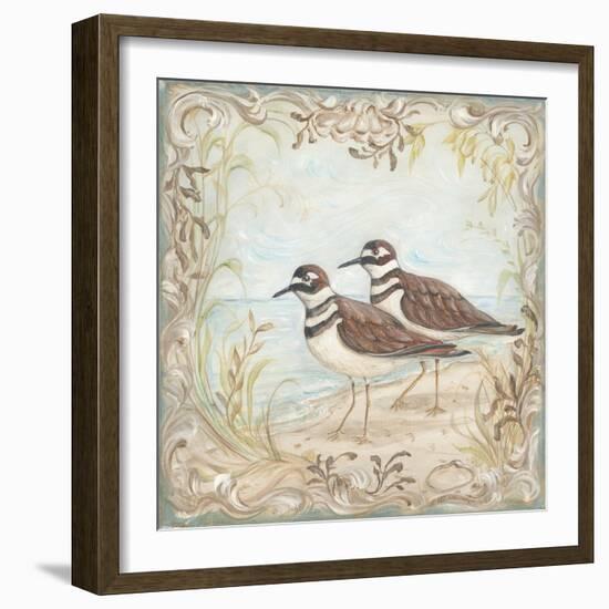 Shore Birds II-Kate McRostie-Framed Art Print