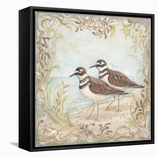 Shore Birds II-Kate McRostie-Framed Stretched Canvas