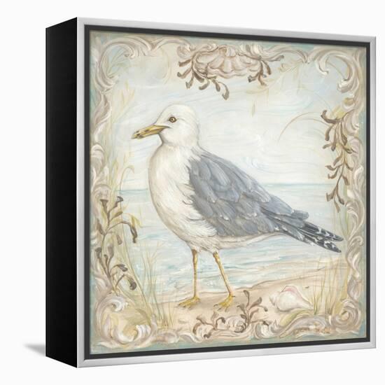 Shore Birds IV-Kate McRostie-Framed Stretched Canvas