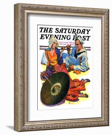 "Shore Leave," Saturday Evening Post Cover, August 8, 1931-Elbert Mcgran Jackson-Framed Giclee Print