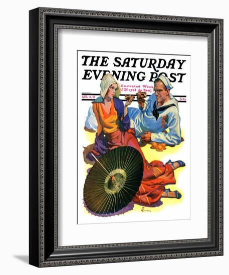 "Shore Leave," Saturday Evening Post Cover, August 8, 1931-Elbert Mcgran Jackson-Framed Giclee Print