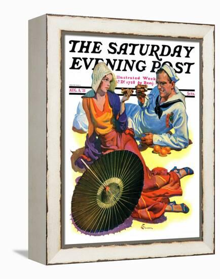 "Shore Leave," Saturday Evening Post Cover, August 8, 1931-Elbert Mcgran Jackson-Framed Premier Image Canvas