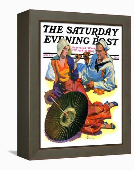 "Shore Leave," Saturday Evening Post Cover, August 8, 1931-Elbert Mcgran Jackson-Framed Premier Image Canvas