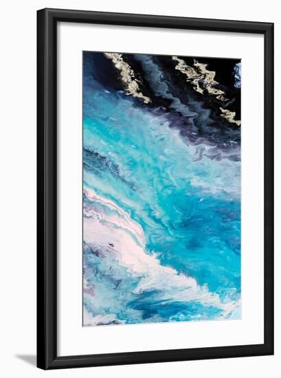 Shore Line From Above-Eva Watts-Framed Art Print