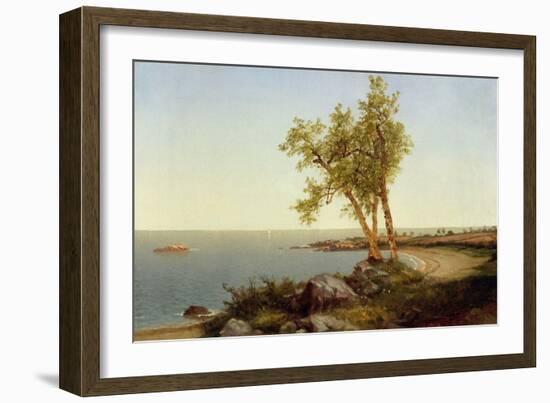 Shore Line in Summer-John Frederick Kensett-Framed Giclee Print