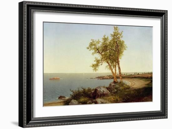 Shore Line in Summer-John Frederick Kensett-Framed Giclee Print