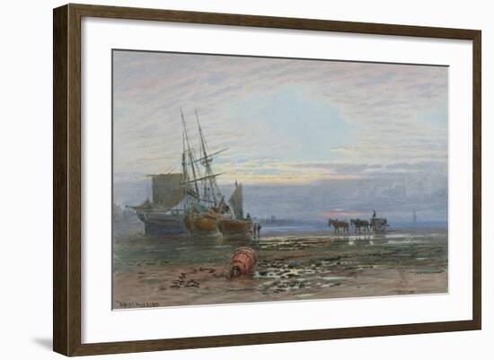 Shore Scene - Sunset-J. MacPherson-Framed Giclee Print