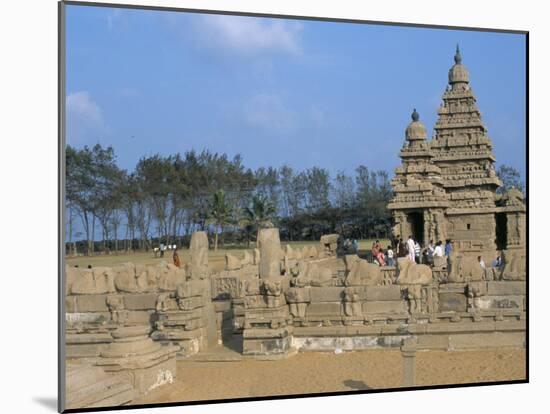 Shore Temple at Mahabalipuram, Unesco World Heritage Site, Chennai, Tamil Nadu, India-Occidor Ltd-Mounted Photographic Print