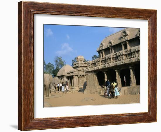 Shore Temple, Mahabalipuram, Unesco World Heritage Site, Chennai, Tamil Nadu, India-Occidor Ltd-Framed Photographic Print