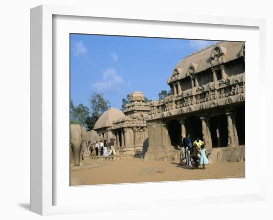 Shore Temple, Mahabalipuram, Unesco World Heritage Site, Chennai, Tamil Nadu, India-Occidor Ltd-Framed Photographic Print