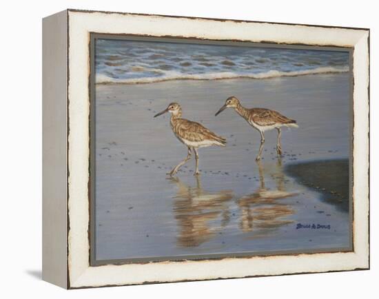 Shore Walkers-Bruce Dumas-Framed Premier Image Canvas