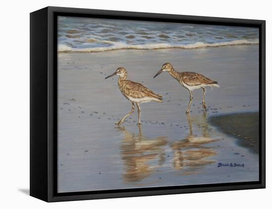 Shore Walkers-Bruce Dumas-Framed Premier Image Canvas