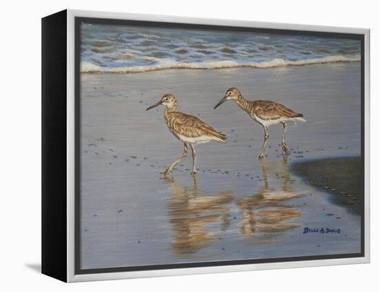 Shore Walkers-Bruce Dumas-Framed Premier Image Canvas